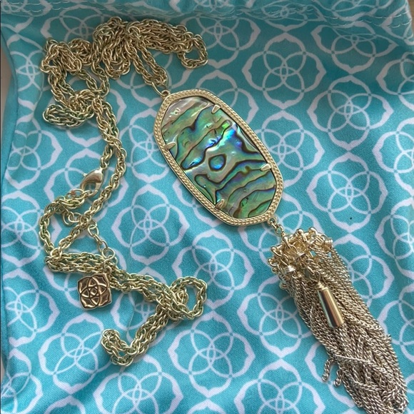 Kendra Scott Rayne Gold Long Pendant Necklace - Picture 2 of 6